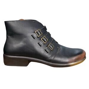 NAOT Women’s Calima Volcanic Brown Leather Ankle Boots Size 42 US 11